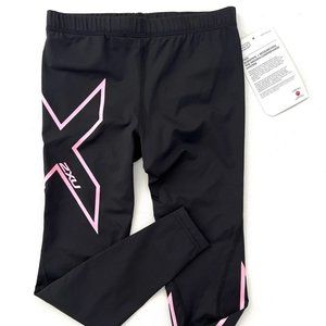 2XU Youth Girls Core Compression Tights Black /  Pink
